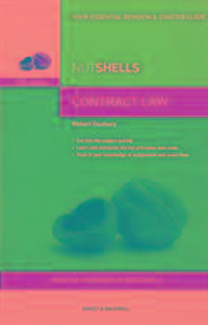 Nutshells Contract Law de Robert Duxbury