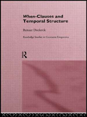 When-Clauses and Temporal Structure de Renaat H. C. Declerck