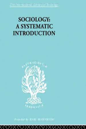 Sociology: A Systematic Introduction de Harry M. Johnson