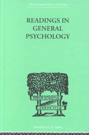 Readings In General Psychology de Paul & Iliffe Halmos