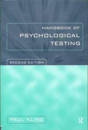 Handbook of Psychological Testing de Paul Kline