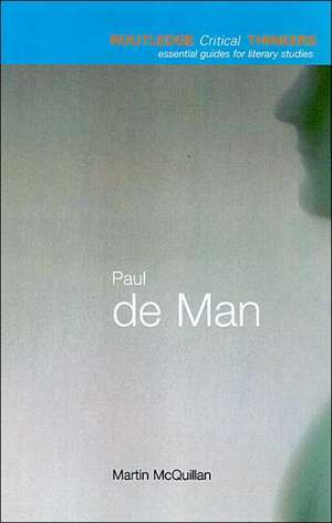 Paul de Man de Martin McQuillian