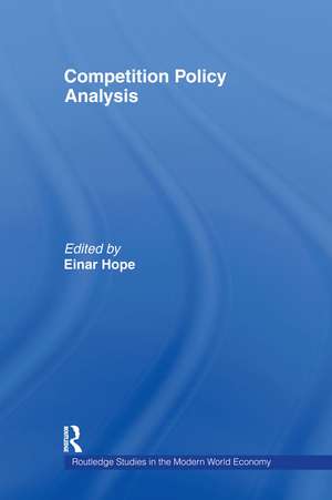 Competition Policy Analysis de Einar Hope