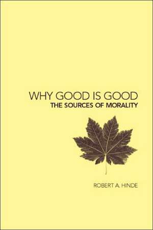 Why Good is Good: The Sources of Morality de Robert Hinde