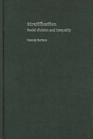 Stratification: Social Division and Inequality de Wendy Bottero
