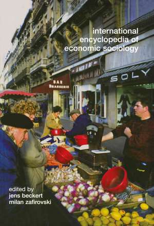 International Encyclopedia of Economic Sociology de Jens Beckert