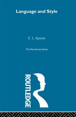 Language and Style de E. L. Epstein