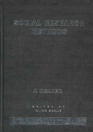 Social Research Methods: A Reader de Clive Seale
