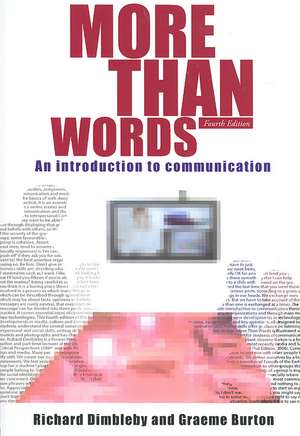 More Than Words: An Introduction to Communication de Richard Dimbleby