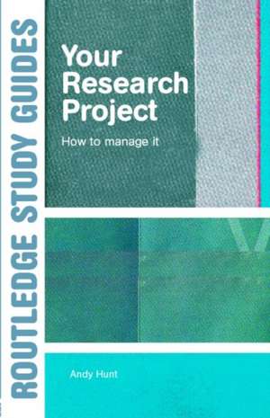 Your Research Project: How to Manage it de Andy Hunt