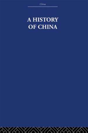 A History of China de Wolfram Eberhard