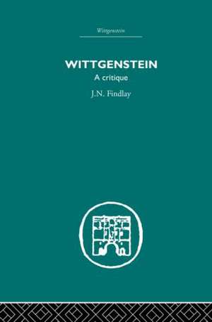 Wittgenstein: A Critique de J.N. Findlay