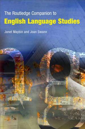 The Routledge Companion to English Language Studies de Janet Maybin