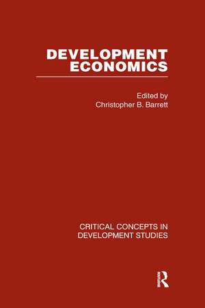 Development Economics de Christopher B. Barrett