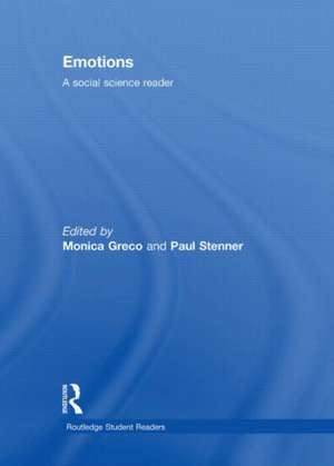 Emotions: A Social Science Reader de Monica Greco