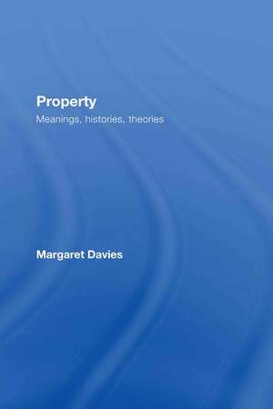 Property: Meanings, Histories, Theories de Margaret Davies