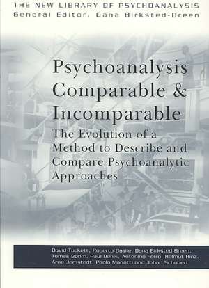 Psychoanalysis Comparable and Incomparable: The Evolution of a Method to Describe and Compare Psychoanalytic Approaches de David Tuckett