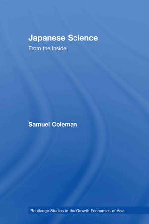 Japanese Science: From the Inside de Samuel Coleman