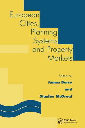 European Cities, Planning Systems and Property Markets de J.N. Berry