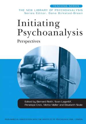 Initiating Psychoanalysis: Perspectives de Bernard Reith