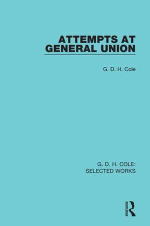 Attempts at General Union de G. Cole