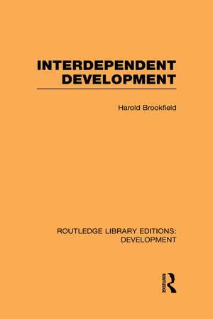 Interdependent Development de Harold Brookfield