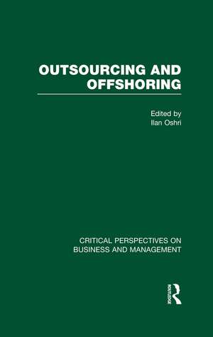 Outsourcing and Offshoring de Ilan Oshri