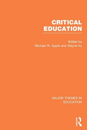 Critical Education de Michael W. Apple