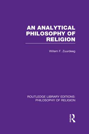 An Analytical Philosophy of Religion de Willem Frederik Zuurdeeg