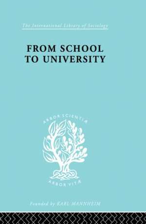 From School to University: A Study with Special Reference to University Entrance de R.R. Dale