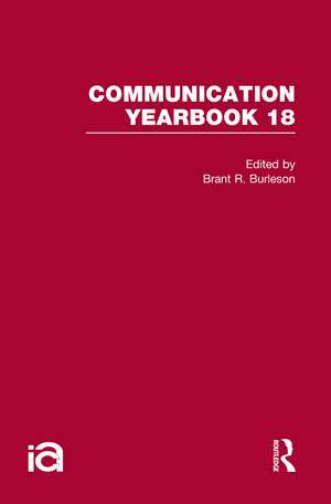 Communication Yearbook 18 de Brant R. Burleson