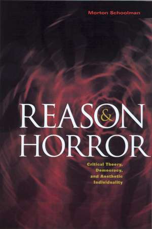 Reason and Horror: Critical Theory, Democracy and Aesthetic Individuality de Morton Schoolman