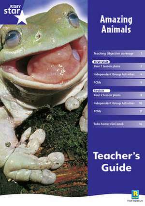 Rigby Star Shared Year 1 Non-Fiction: Amazing Animal Facts Teachers Guide