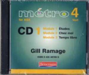 Metro 4 AQA Vert audio CDs 1-3 Pack 2006 Edition de Gill Ramage