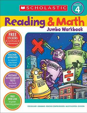 Reading & Math Jumbo Workbook: Grade 4 de Terry Cooper