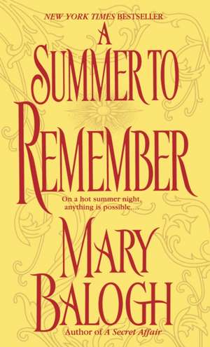 A Summer to Remember de Mary Balogh