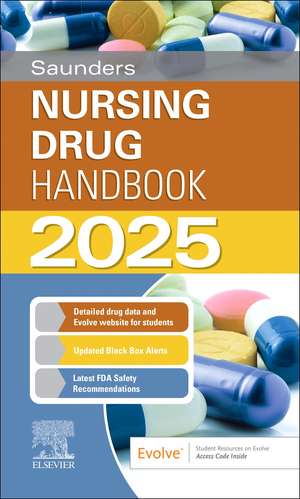 Saunders Nursing Drug Handbook 2025 de Robert Kizior