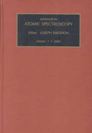 Advances in Atomic Spectroscopy de J. Sneddon