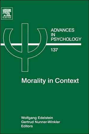 Morality in Context de Wolfgang Edelstein