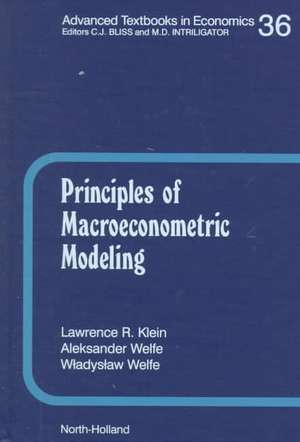 Principles of Macroeconometric Modeling de L.R. Klein