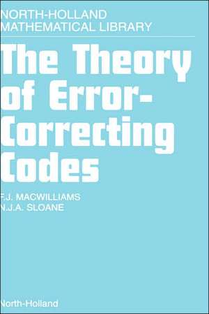 The Theory of Error-Correcting Codes de F.J. MacWilliams