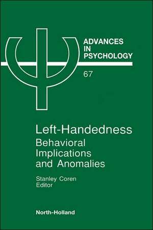 Advances in Psychology V67 de Coren Stanley Ed