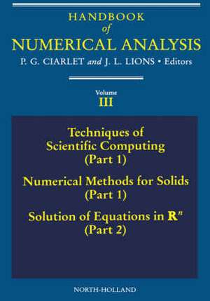 Techniques of Scientific Computing (Part 1) - Solution of Equations in Rn de P.G. Ciarlet