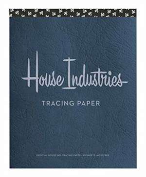 House Industries Tracing Pad: 40 Acid-Free Sheets, Lettering Tips, Extra-Thick Backing Board de House Industries