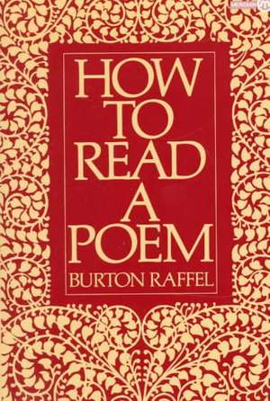 How to Read a Poem