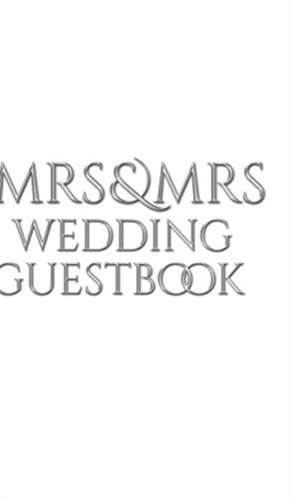 Mrs and Mrs wedding stylish Guest Book de Michael Huhn