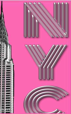 New York City Chrysler Building pink Drawing Writing creative blank journal de Michael Huhn