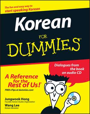 Korean For Dummies de J Hong