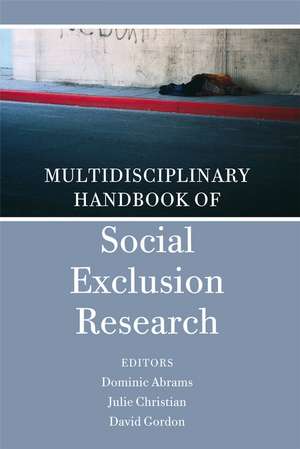 Multidisciplinary Handbook of Social Exclusion Research de D Abrams