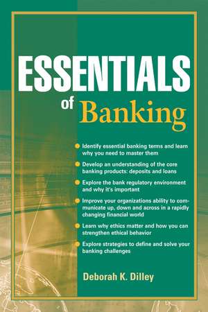 Essentials of Banking de D Dilley